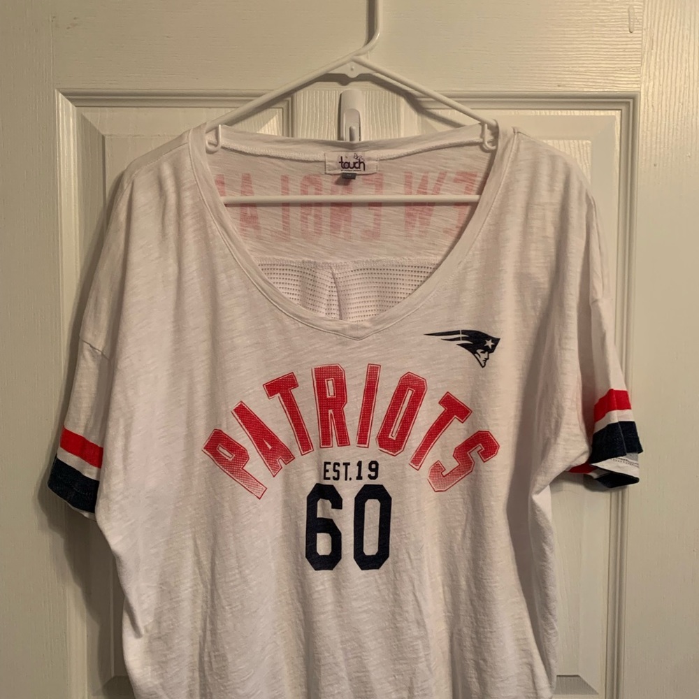 Touch by Alyssa Milano. New England Patriots short sleeve with mesh back.